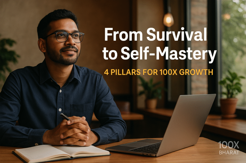 From Survival to Self-Mastery: 4 Pillars for 100X Growth @BHARAT100X.com